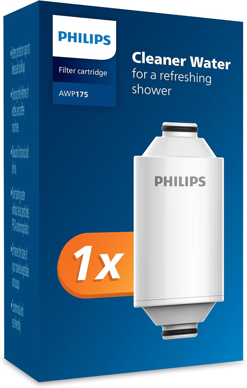 Philips Shower Filter Cartridge 50,000 L AWP1775 Chrome Replacement