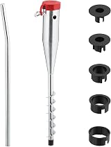Garden Mile Metal Clothes Washing Line Ground Spike Screw Base for Rotary Airer view 8