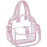 BAGSMART Clear Bag for Stadium Events 12 x 6 x12, Clear Crossbody Bag Tote Bag for Women for Travel, Festival