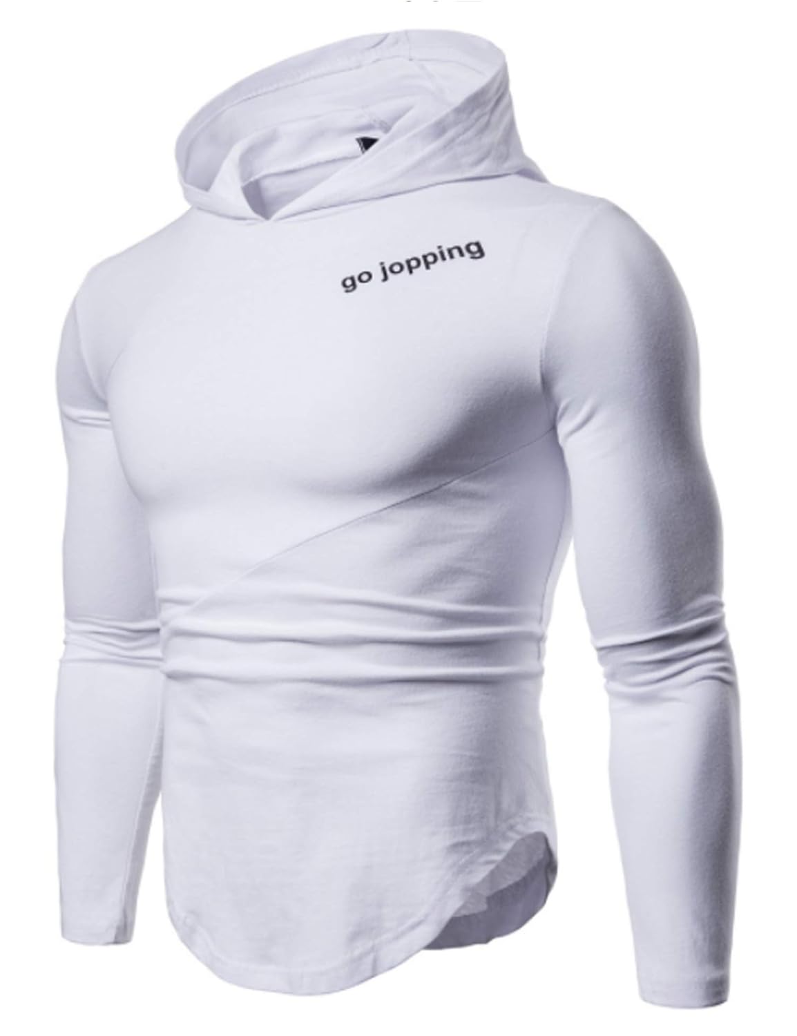 Best Body Building Long Sleeve Hoodie Casual Sweatshirt Stretchy Cotton