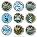 It's a Buck Boy Baby Shower Stickers, Camouflage and Blue (Set of 324)