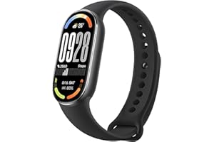 XIAOMI Mi Smart Watch Band 10, 5ATM Waterproof Fitness Step Tracker Sports Digital Smart Watch Health Band for Men Women, 1.72" AMOLED Display, 150+ Sports Modes 24/7 Sleep Monitor (Black)