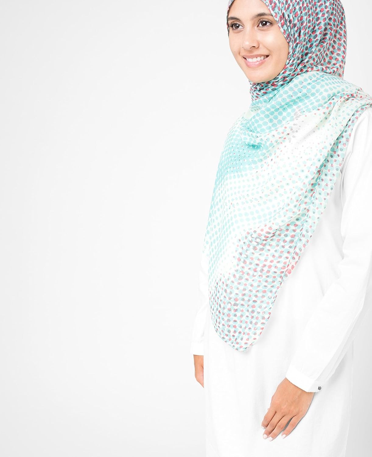 silk route sprout green women's hijab scarf
