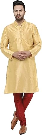 Amazon Com Skavij Men S Indian Art Silk Kurta Pajama Summer Wedding Party Dress Set Clothing