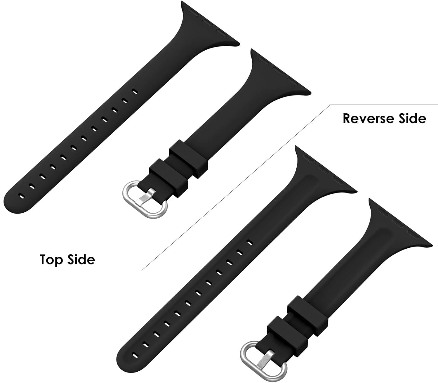 PARMPH 3 Packs Sport Strap Compatible with Apple Watch Strap 38mm 40mm 41mm 42mm(Series 10) - Image 5