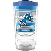 Tervis NFL Detroit Lions - Hype Stripes Made in USA Double Walled Insulated Tumbler Travel Cup Keeps Drinks Cold & Hot, 16oz, Classic