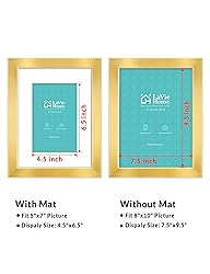 LaVie Home 8x10 Picture Frame Gold, 8 x 10 Frame