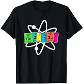 The Big Bang Theory Bazinga Elements with Atom T-Shirt