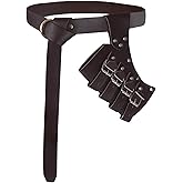 Haakong 2 Pcs Medieval Sword Belt with Sword Frog Holster Adjustable Sword Holster Renaissance Renaissance Belt Knight Costume Accessory for Halloween