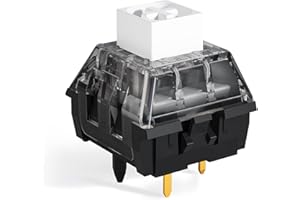 DRAOZA Kailh Box White V2 Switch for Mechanical Gaming Keyboard, 5 Pin Clicky Switch （Box V2 White,108PCS）