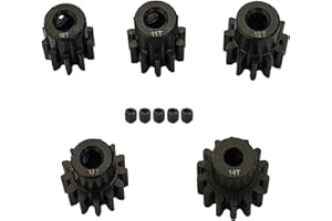ADORLY Metal Steel 32P Pinion Gear 3.175mm Shaft 10T 11T 12T 13T 14T with Hex Key for 1/10 Crawler Truck Traxxas Arrma HSP HPI AXIAL Tamiya LOSI RC Car Upgraded Parts