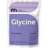 Micro Ingredients Glycine Powder, 500 g (1.1 Pounds), Glycine 1000mg Per Serving, Water Soluble
