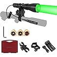 LUMENSHOOTER LS350 Predator Light Kit, Red Green White Amber Hunting Flashlight with Scope Rail Mount, Max. 10 Hours Rechargeable Batteries for Hog Coyote Coon Varmint Rabbit Night Hunting