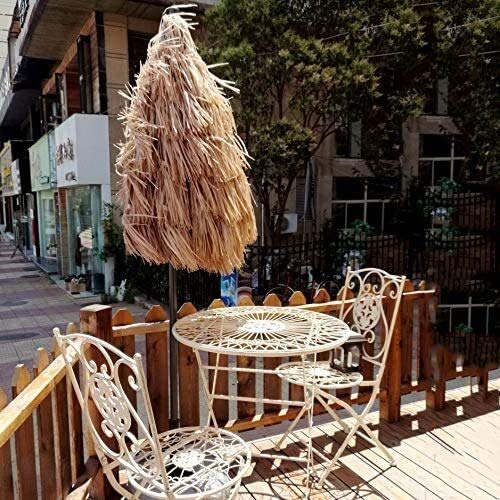 Stella Fella Sonnenschirm, Sonnenschirm 200 cm / 6,5 Fuß Raffia Stroh Regenschirm Neigung Hawaiianische Art Neigung… – Bild 8