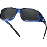 IGnaef Fit Over Glasses Sunglasses for Men Women Polarized Wrap Around Sunglasses to Wear Over Glasses with UV Protection
