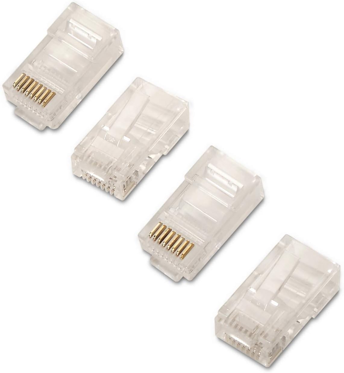 AISENS A138 - 0290 - RJ45 Connector 8 Threads (10 Pcs) Transparent