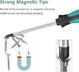 TekValue 7pc Screwdriver Set Heavy Duty Chrome Vanadium Steel Magnetic Tips view 4