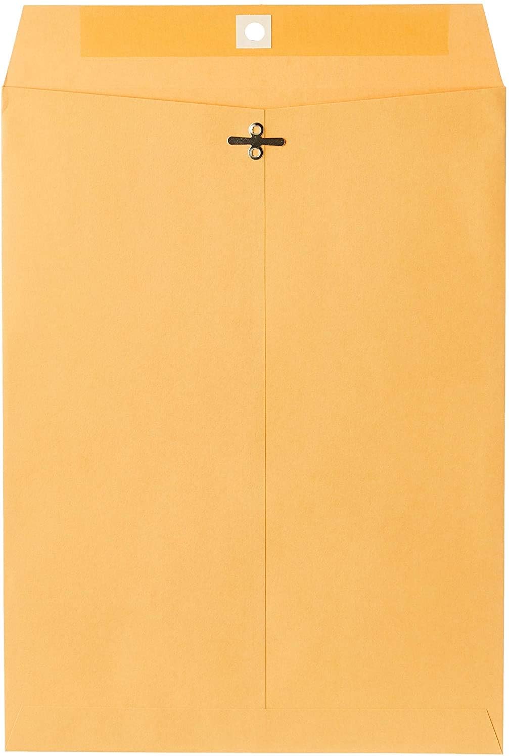 Mead Catalog Mailing Envelope with Clasp, 10" x 13", Brown Kraft, 100/Box (CO797) : Office Products