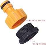 YAAVAAW 3 Pack Garden Hose Tap Connector 2-in-1 BSP Threaded Fitting view 4