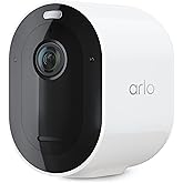 Arlo Pro 5S Spotlight Security Camera 2K HDR | Outdoor | Wireless | Dual-Band Wi-Fi Connects to the Strongest Network | 12X Zoom, 2-Way Audio, Siren, Color Night Vision, Live Stream White (Renewed)