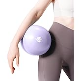 RYTMAT Small Pilates Ball 9.8 Inch Slip Resistant Exercise Ball for Home Gym Yoga, Fitness, Physical Therapy, Stretching & Core Strength Workout