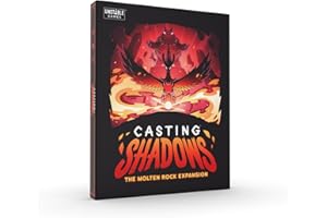 Unstable Games - Casting Shadows: Molten Rock Expansion - Designed to be added to your Casting Shadows Base Game - 2-6 Players - Ages 12+