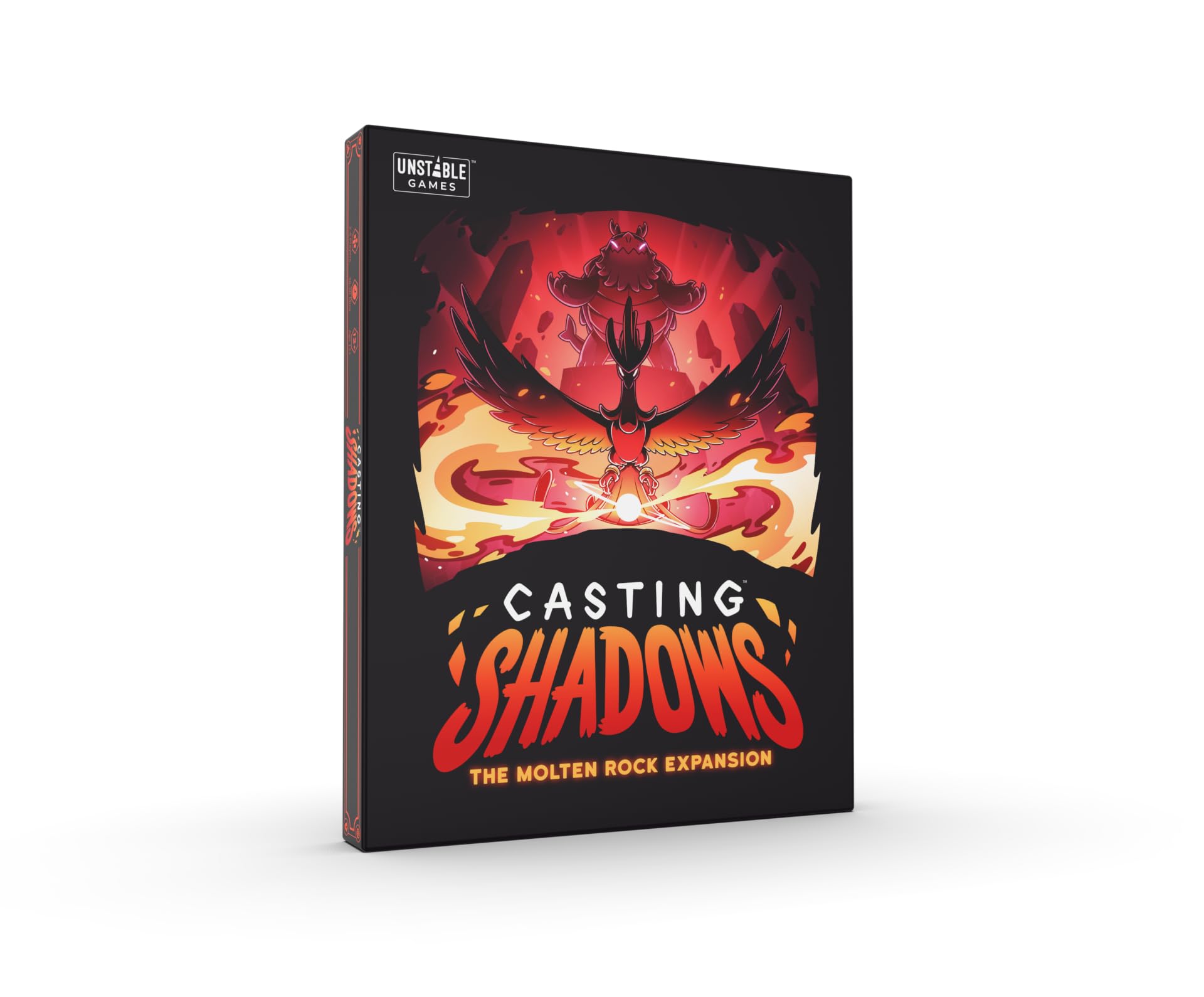 Unstable Games | Casting Shadows: Molten Rock Expansion | Card Game | Ages 12+ | 2-6 Players | 30-60 Minutes Playing Time
