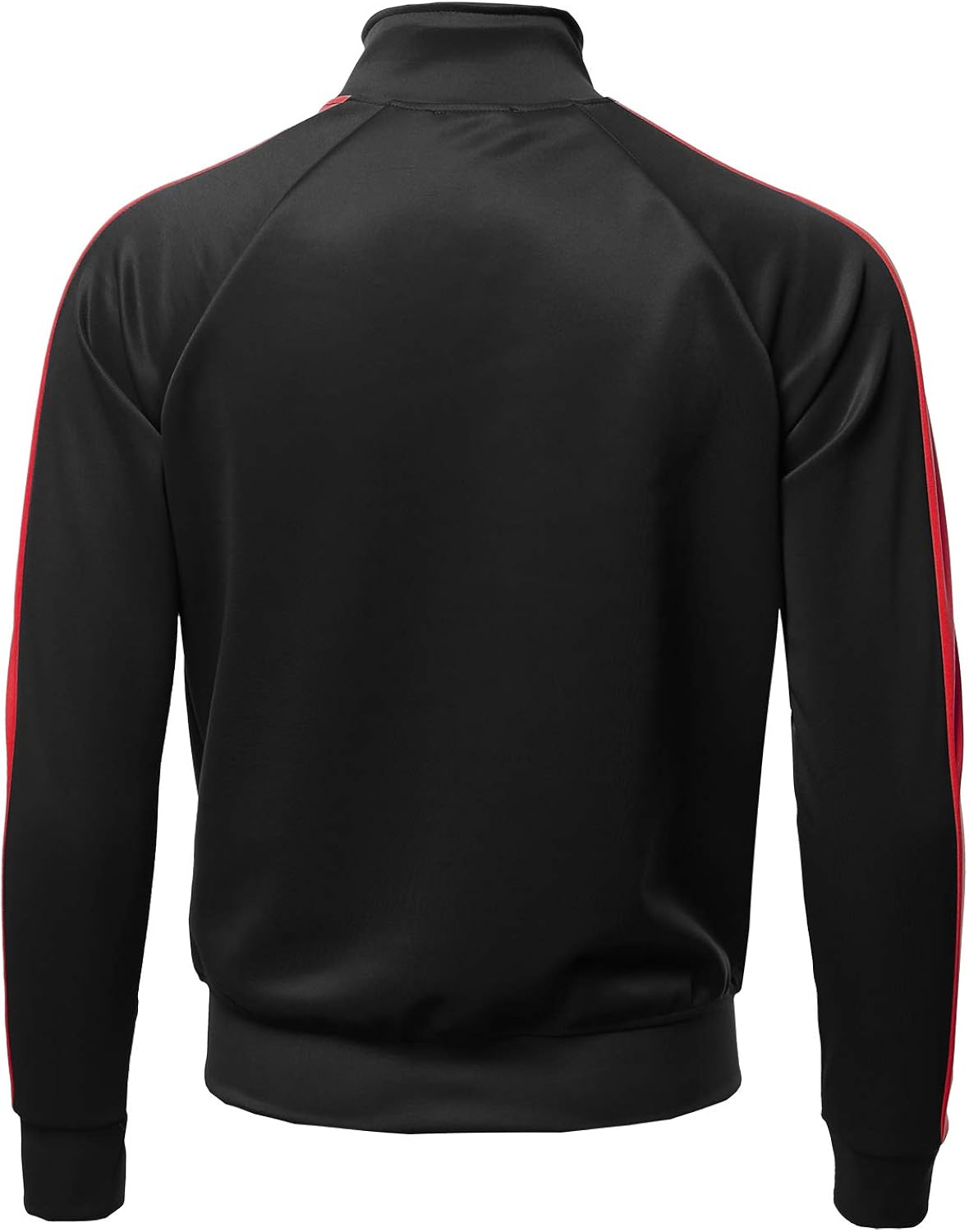 Men's Premium Quality Shoulder Panel Zip-Up Track Jacket at  Men’s Clothing store