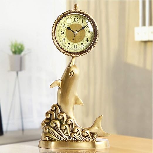 Amazon Com Xuehongyan Brass Desk Clock Vintage Quartz Table Clocks Vintage Table Clock Old Fashioned Decoration Living Room Bedroom Study Nightstand Silent Clock Color Gold Home Kitchen