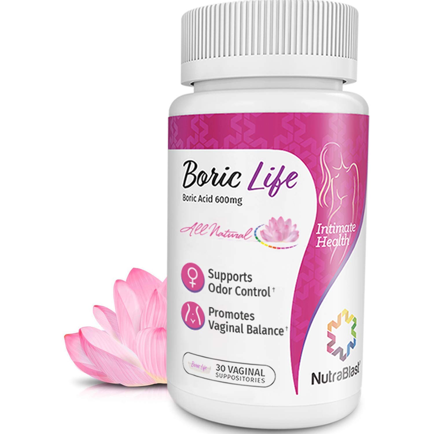 Buy Nutrablast Boric Acid Vaginal Suppositories 30 Count 600mg 100 Pure Made In Usa Boric Life Intimate Health Support A A A Online At Low Prices In India Amazon In