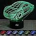 3D Illusion Led Lamps Car 7 Colors Touch Switch Table Desk Lamp for Home Office Room Theme Decoration and Kiddie Kids Children Family Holiday Gift ¡­