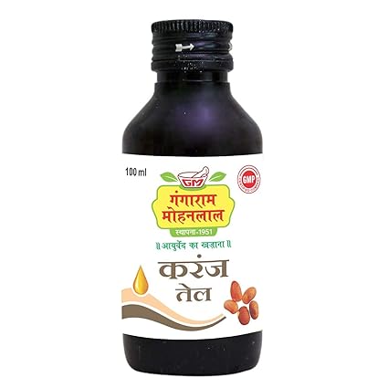 Gangaram Mohanlal Karanj Oil Pure & Natural 100 Grams Bottle