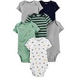 precious firsts made by carter's 6 short sleeve bodysuits