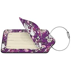 Docsckus 1 PCS PU Leahter Luggage Tag with