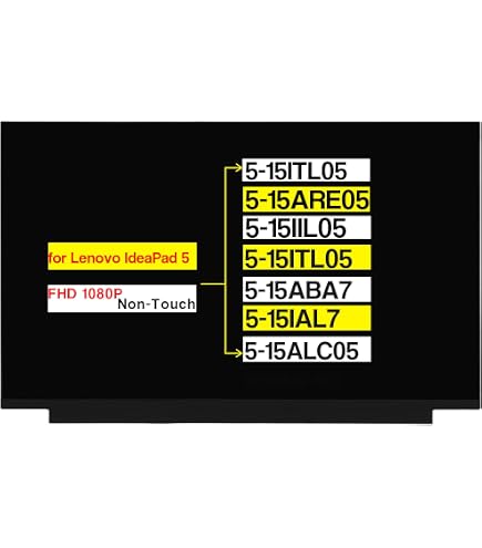 Amazon.com: LCDOLED® Replacement for Lenovo IdeaPad 5-15ALC05 5