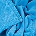 Everyday Home Soft Velvet Fleece Throw Blanket, Blue