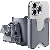 Walker Cup Holder with Phone Holder, Stroller Wheelchair Bike Accessories | Universal Cup Holder Attachment for Rollator Mobility Scooter, Elderly Seniors Gifts, Accessories for Doona, Uppababy, Nuna