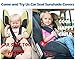 Big Ant Car Seat Sunshade Covers, Infant Car Seat UV Protection Cover Protector + Bonus Car Window Sun Shade Keep Baby Toddler Cool and Safety