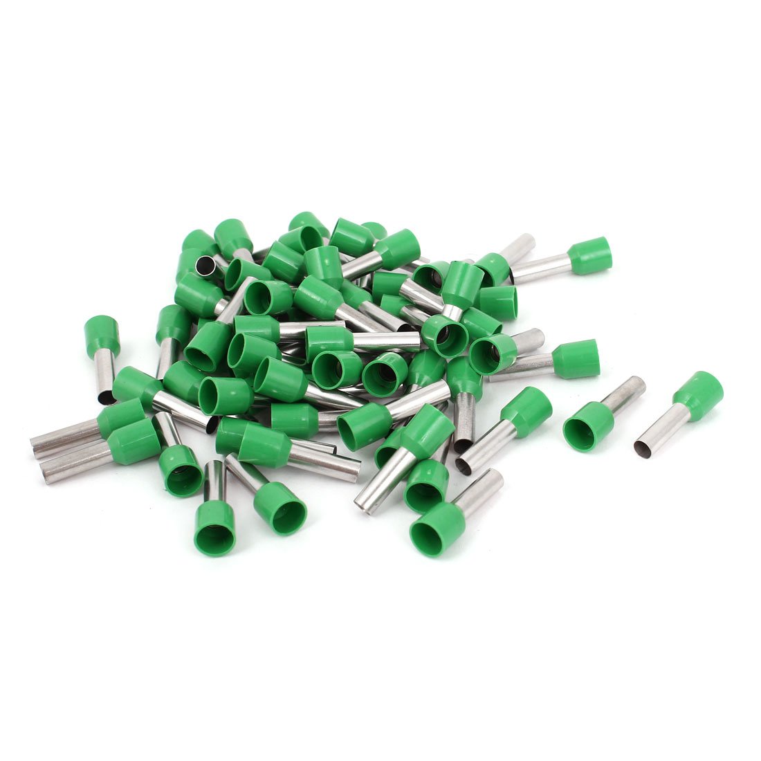 sourcing map 80 Pcs 6mm2 Crimp Wire End Terminal Bootlace Ferrule Connector Green