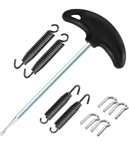 Motoforti Motorcycle Exhaust Pipe Springs - 33mm (1.3") Stainless Steel Springs With Hooks, Silver & Blue, 4 Pack - View #7