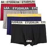EYUSHIJIA Men's 4 Pack Comfortable Bamboo Fiber Modal Boxer Briefs