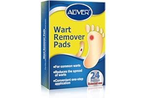 24Pcs WartRemover Pads, Foot Corn Removal Plaster with Hole, Penetrates and Removes Common and Plantar Warts, 2023 [New] Wart