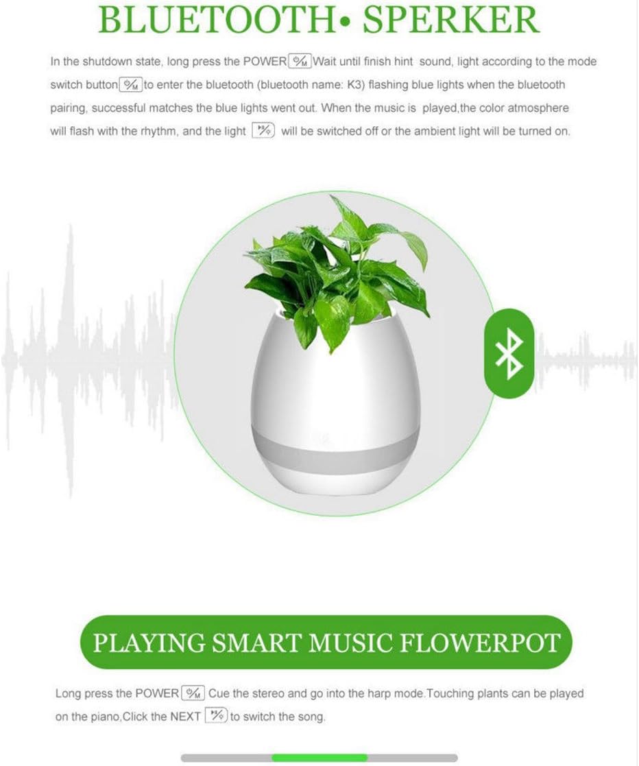 playing smart music flower pot