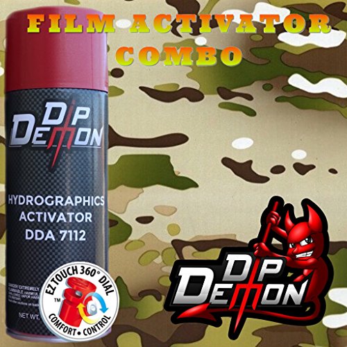 Combo Kit Gi Joe Military Hunting Camo Hydrographic Water Transfer Film Activator Combo Kit Hydro Dipping Dip Demon