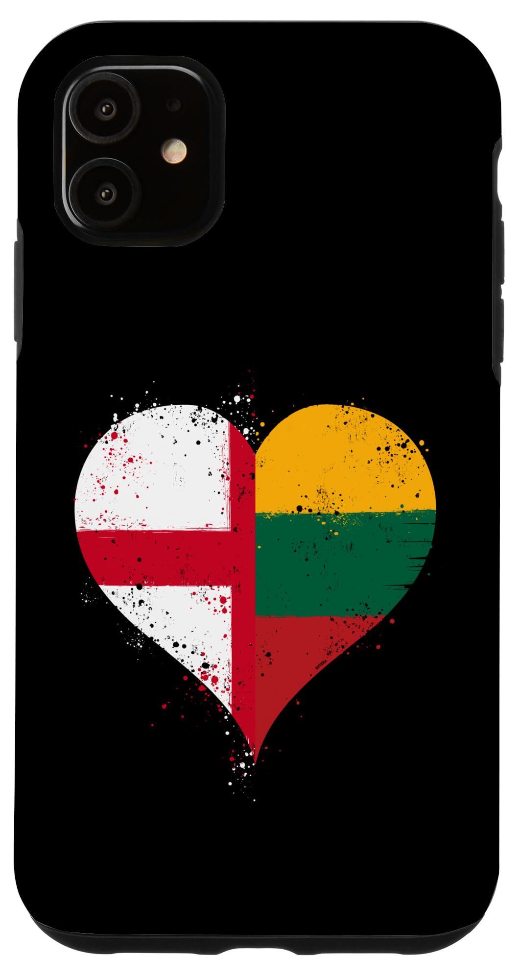 Lithuania England Flag for Proud English Lithuanian Pride Case for iPhone 11