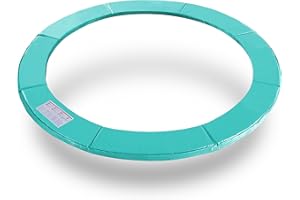 ExacMe Trampoline Pad Replacement 16 15 14 13 12 10 8 Foot, Waterproof Safety Spring Cover Round Frame Pad, No Hole for Pole