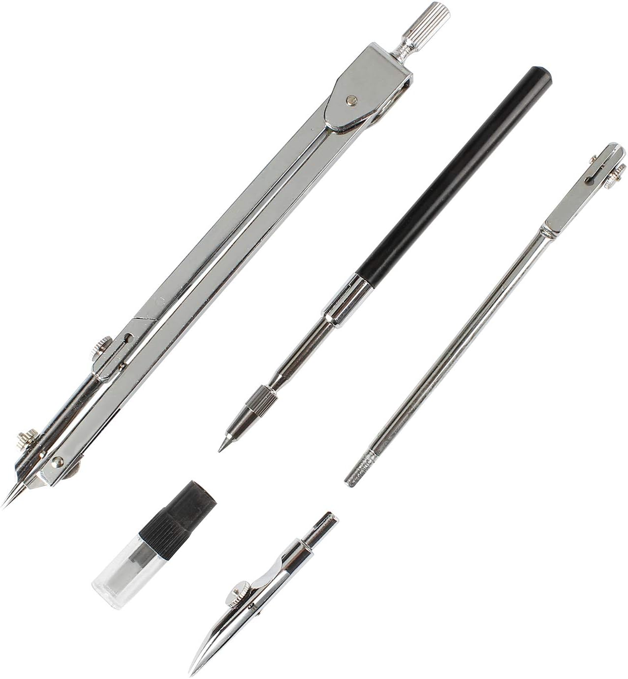 MyLifeUNIT Drawing Compass Set, Stainless Steel Geometry Compass Tool