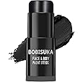 BOBISUKA Black Face Body Paint Stick, Eye Black Sticks for Sports Baseball Softball Football, Waterproof Eyeblack Painting Kit for Halloween Skeleton Skull SFX Cosplay Special Effects Costume Makeup