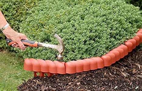 Bordes de la terracota Border Garden 6pk horizontal de piedra ...