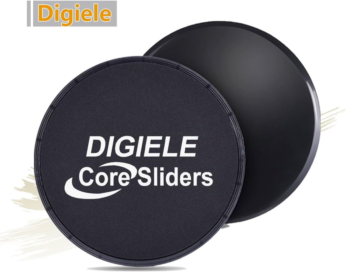 DIGIELE Gliding Discs 2 Dual Sided Core Sliders, Sliding Discs for Use on Carpet & Hardwood Floors